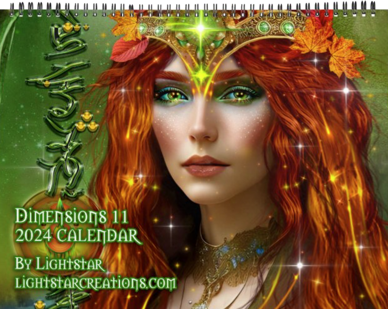 BACK COVER 2024 Dimensions 11 Wall Calender By Lightstar
