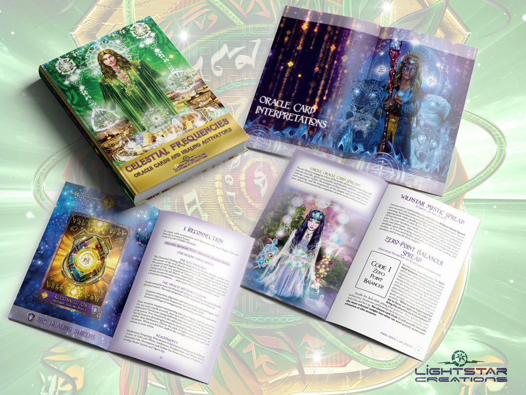 Celestial Frequencies Oracle Cards Guidebook By Lightstar