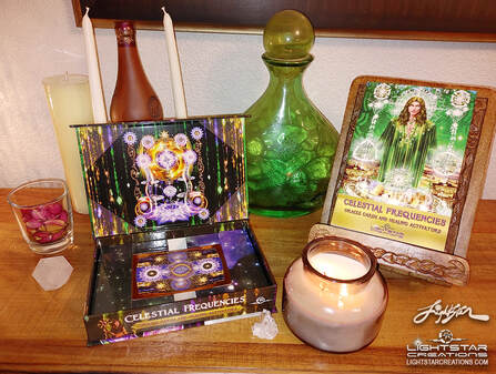 Celestial Frequencies Oracle Cards and Healing Activators By Lightstar